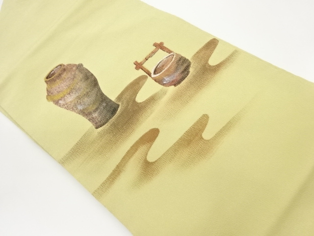 JAPANESE NAGOYA OBI / CHIRIMEN / JAR